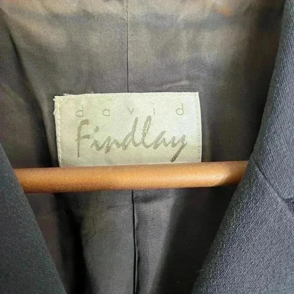 David Findlay Blue  Wool Blazer Size 12 - Picture 3 of 10